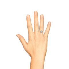 1.80Ct Art Deco Style Round Lab Created Diamond Anniversary 14k Gold Finish Ring
