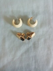 UNISEX Vintage Assorted MONET CLIP ON Earrings With PUSH BACK Earring LOT