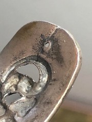 Vintage Yogya Silver 800 Floral Scroll Open Work Cuff Bracelet 43.7g, Adjustable