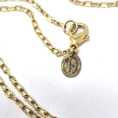 Gold Tone Etched Heart Locket Pendant Chain Necklace 24″ Discovery Of California