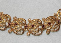 Vintage 90s Past Times Renaissance Style Collar Necklace Rhs Seed Pearl Beads PT
