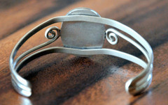 Vtg Abalone Flower Inlay Alpaca Silver Tone Cuff Bracelet Pink MOP Mosiac Nickel