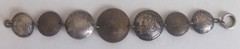 vintage folk art bracelet—coins from 1911 to 1945—four are Australia .925 silver