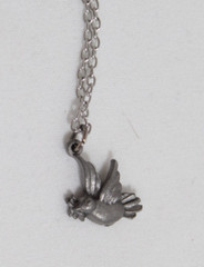 Torino Pewter Heart Birds Trinket Box W/ NECKLACE Earrings Brooch COMPLETE SET!