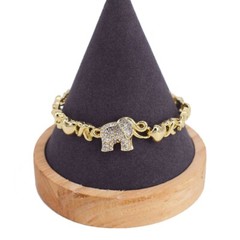 womens bracelet 18k gold filled with hearts