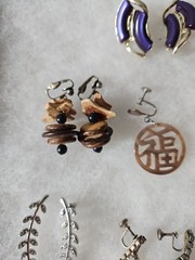 Vintage Earring Lot of 24 pairs. signed Coro