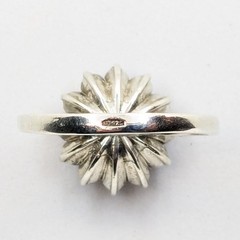 Vintage Luxury RING Silver 925 with Bright Amethyst -size: 7.5US (17.5mm) | #110
