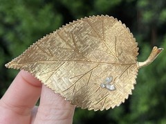 Vintage Jewelry Lot Nature Inspired Botanical & Flowers Gold Tone