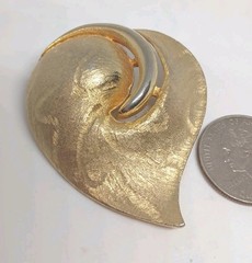 Vtg Brooch CJJ Brand Good Condition Size 55x45mm