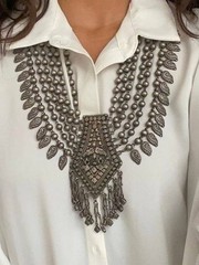 Afghan Kuchi Tribal Choker Ethnic Traditional Gypsy Look Beaded Jewelry Gift