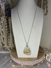 Lot Of 5 Necklaces Crystals Stones Dainty Gold Tone Silver Tone Jewelry Set