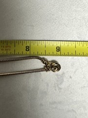 Vintage Carol Lee Heart Goldtone Necklace
