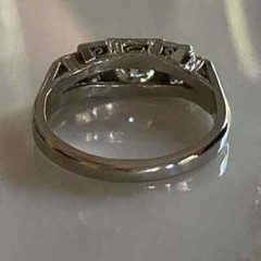Art Deco Style Round Cut Lab Created Diamond Engagement Ring 14K White Gold FN