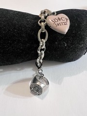 Juicy Couture Limited Edition 2008 Charm Bracelet Heart Locket Class Ring