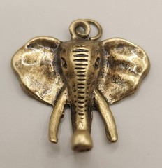 Vintage Style Elephant Charm Lot Pendant Necklace Boho Antique Bronze Silver 6pc