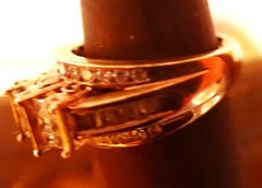 Antique⌛10K Rose Gold Princess Round & Baguette Diamond Ring💍Size 6 3/4💍1 CTTW