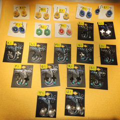 Vintage Costume Jewelry Earrings for pierced ears NIP – READ!
