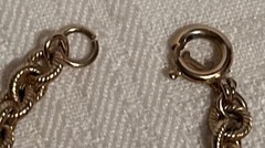 Vintage 1950s Coin Charm Bracelet Napoleon Coins Vasco Nunez de Balboa Coins 8″
