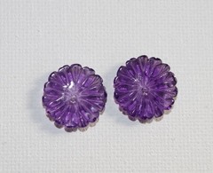 Vintage Amethyst Flower Jackets For Earrings Use With Any Studs You own