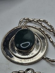 Vintage Southwestern Style Necklace, Unmarked And Untested 21″