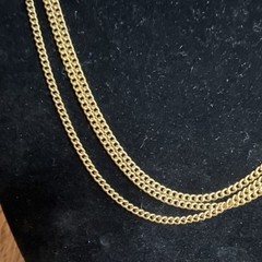 Vintage Necklace Chain Golden 32 In No Catch No Marks N721