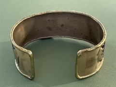 Vintage Copper and Brass Mixed Metal Artisan Cuff Bracelet