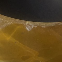 Vtg 1930s Art Deco “Apple Juice” Honey Faceted Diamond Cut Bakelite Bangle