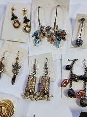 104 Pair Vtg-Now Western Boho Artisan Southwest Rhinestones Earrings Jewlery Lot