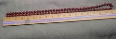 Vintage Sarah Coventry Necklace Clip On Earrings Set Red Lucite Beaded