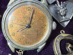 Vtg to Now Junk Drawer Costume Jewelry Lot Watch Padlock Brooch Pendant Estate