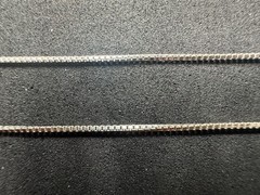 2.05g Vintage Sterling Silver 925 Box Chain Necklace 18 in M