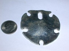 STUNNING! RLM- RETIRED ROBERT LEE MORRIS STERLING SAND DOLLAR PENDANT!