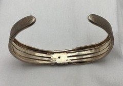 Ross Simons 18K plate over 925 Sterling Cuff bracelet 7″-7.25” – 22.81g