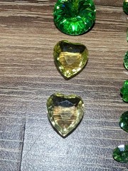 Uranium Glass Rhinestone Lot
