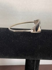 Vintage Bracelet Mexico Alpaca Silver Celestial Abalone Mother of Pearl Inlay
