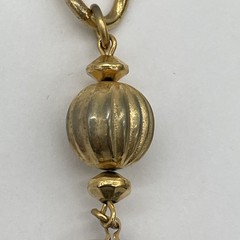 Vintage Unbranded Gold Tone Necklace With Emerald Cut Faux Amethyst Stones