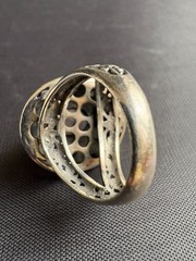 925 Sterling Silver Vintage Star Ruby Ring Handcrafted Size 6 US