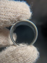 Vintage Soviet 875 Silver Turquoise Ring Russian Size 8.5