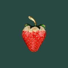Fashion Women Strawberry Enamel Brooches Pins Exquisite Vintage Antique Jewelry