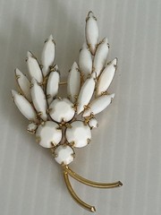 Vintage Juliana? Open Back Navettes Set In Goldtone -#470