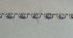 Vintage MCM Danecraft Sterling Lotus Necklace. 15in.