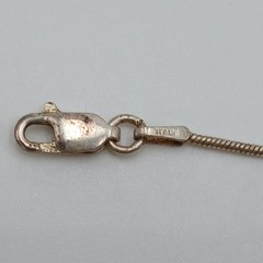 VTG 925 Snake Chain Station Bead Bracelet 7″ Sterling Silver 2g Minimalist Italy