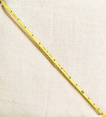 Vtg Signed B.A.B. Ballou 31″ 1/20 12K Yellow Gold Filled Twisted Rope Chain