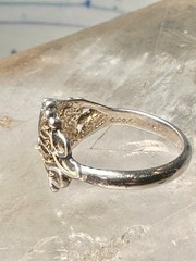 Black Hills Gold ring size 5 leaves band sterling silver women
