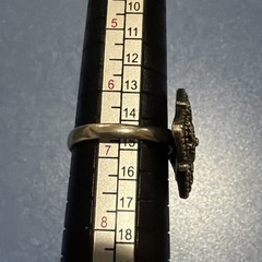 Sterling Silver 925 Vintage Style Silver And Black Ring 7