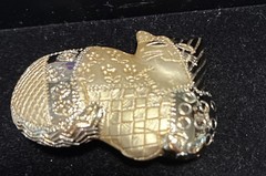 Vintage Pin Brooch Signed AJC Patchwork Cat plus Cats Turkey Flower etc. Lot