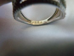Sterling Silver 925 Multi Row Baguette CZ Highway Ross Simons Ring Size 6