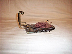ANTIQUE CAST IRON VICTORIAN ? GENTLEMANS STICK PINS, BELT, GARDER, BOWTIE HOLDER