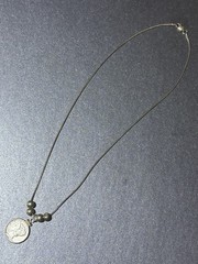 Vintage Sterling Silver – 1942 Liberty US Dime – Coin Necklace – Good Condition