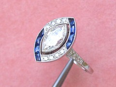 Retro Style Navette Wedding Ring 2.2 Ct Simulated Diamond 14k White Gold Over